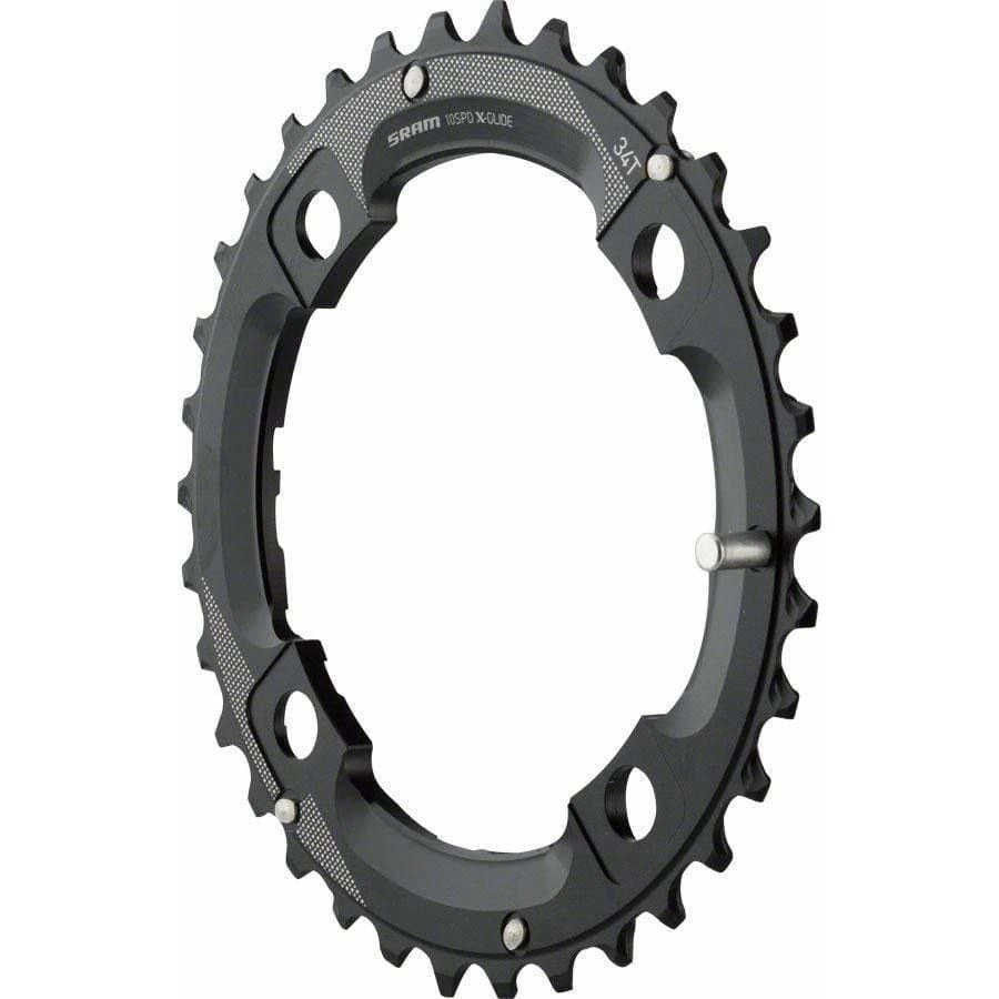 34 Tooth 104mm BCD Outer Chainring With Medium Overshift Pin, Use with 22T