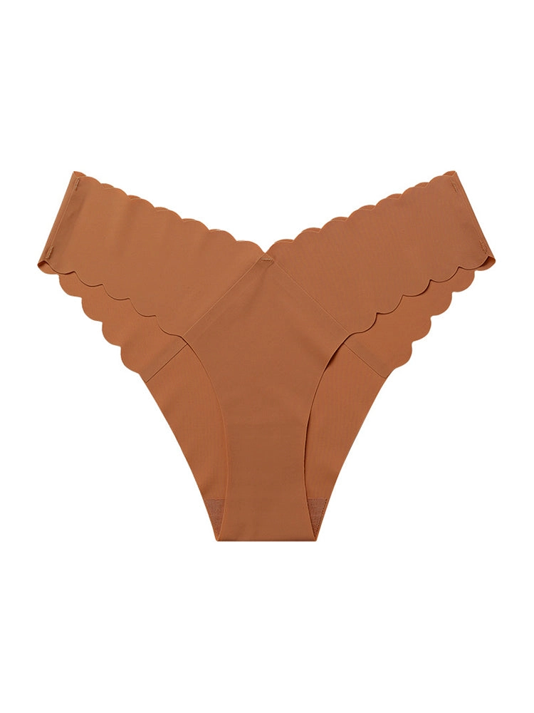 4-Pack Women's Seamless Scallop Edge Thong