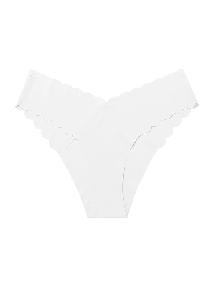4-Pack Women's Seamless Scallop Edge Thong
