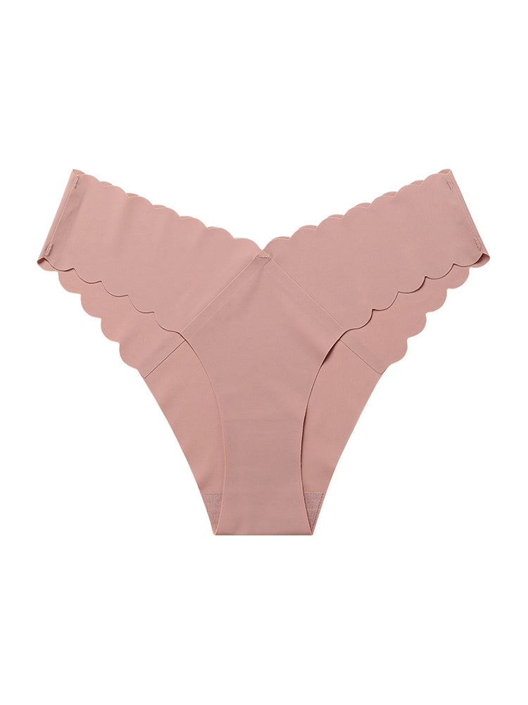 4-Pack Women's Seamless Scallop Edge Thong