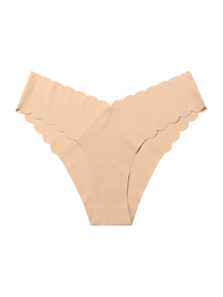 4-Pack Women's Seamless Scallop Edge Thong