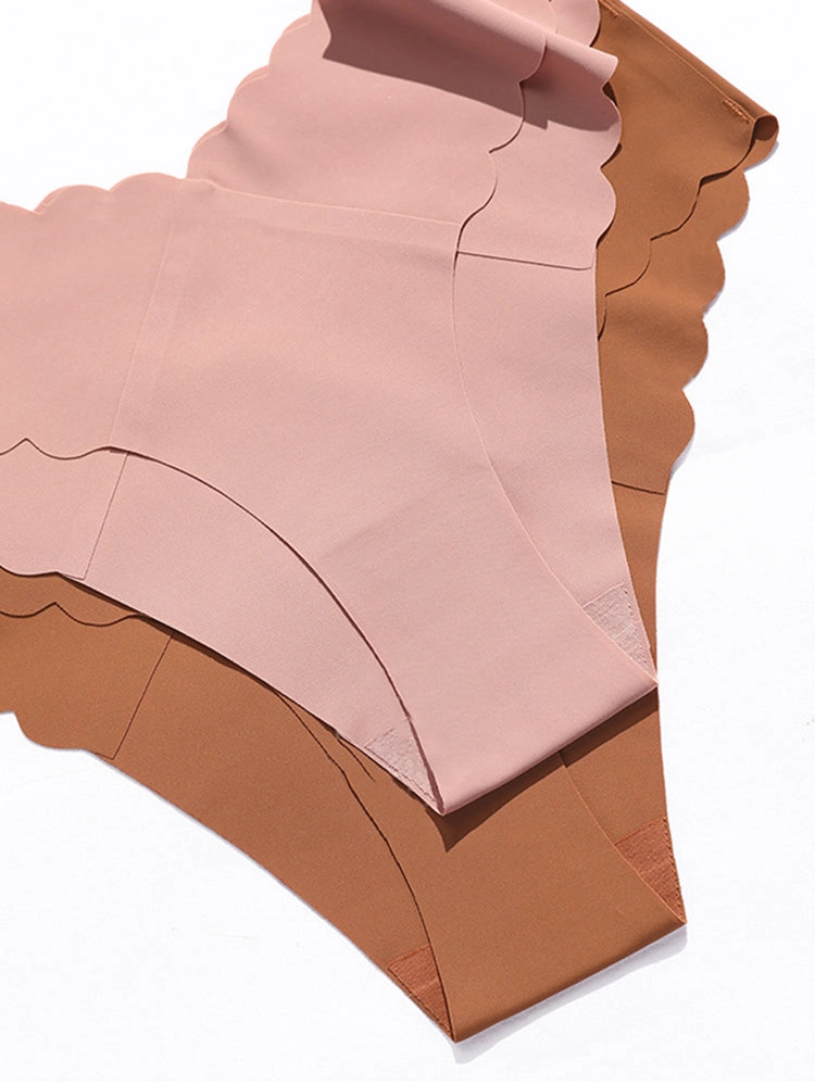 4-Pack Women's Seamless Scallop Edge Thong