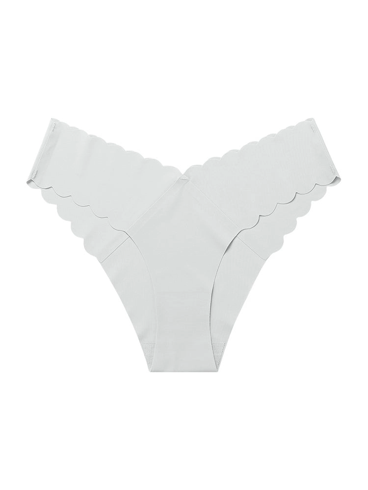 4-Pack Women's Seamless Scallop Edge Thong