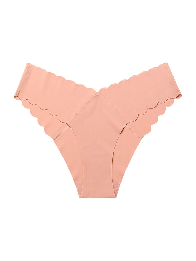 4-Pack Women's Seamless Scallop Edge Thong