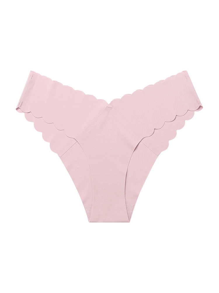 4-Pack Women's Seamless Scallop Edge Thong