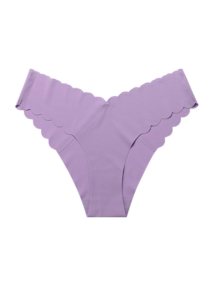 4-Pack Women's Seamless Scallop Edge Thong