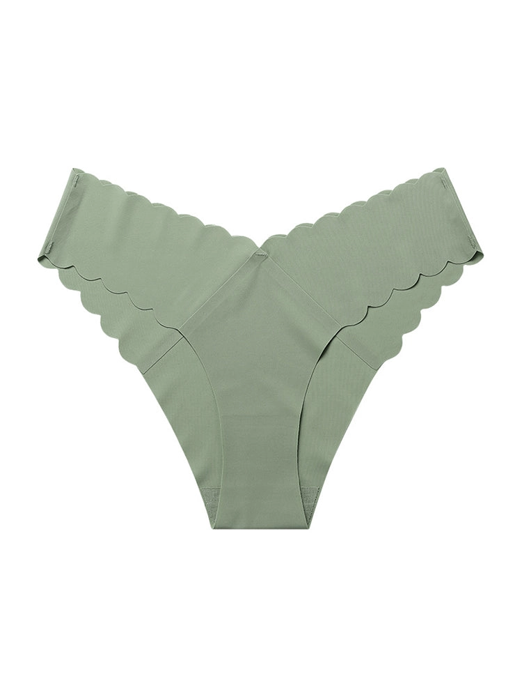 4-Pack Women's Seamless Scallop Edge Thong