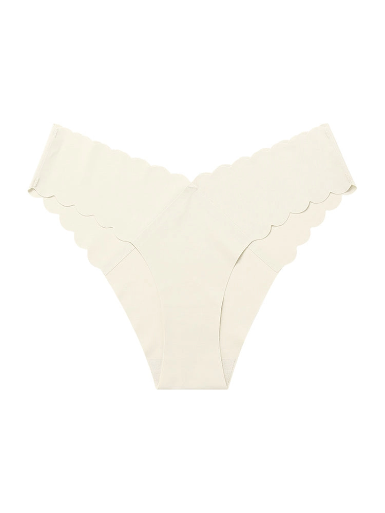 4-Pack Women's Seamless Scallop Edge Thong