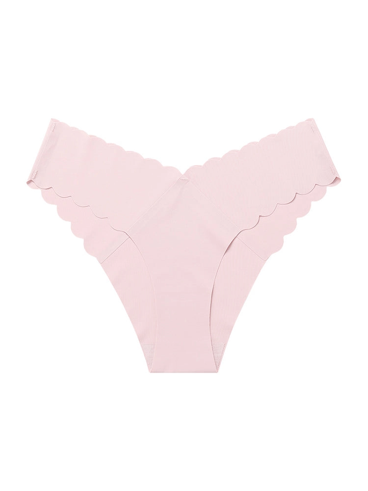4-Pack Women's Seamless Scallop Edge Thong