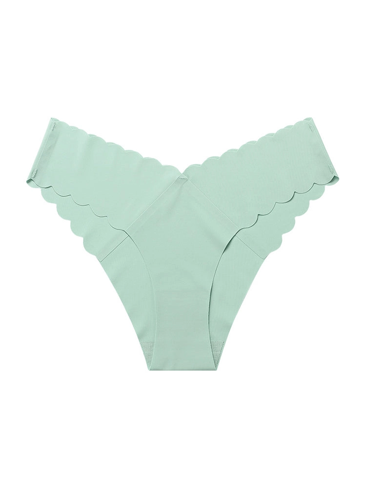 4-Pack Women's Seamless Scallop Edge Thong