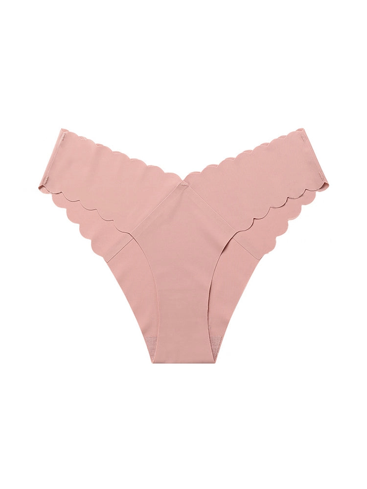 4-Pack Women's Seamless Scallop Edge Thong
