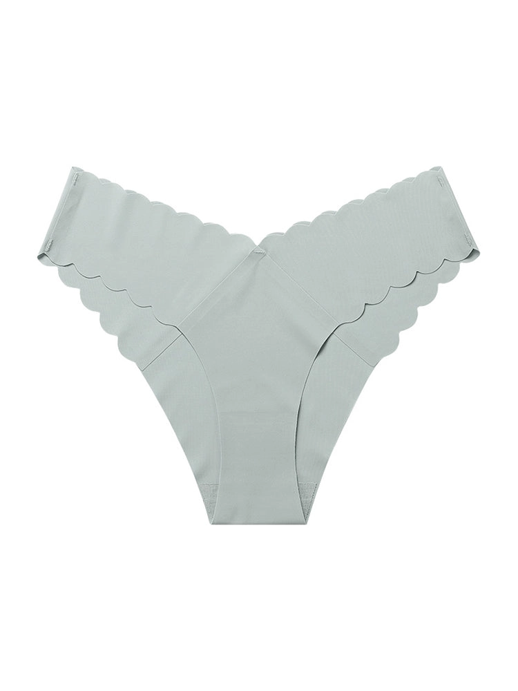 4-Pack Women's Seamless Scallop Edge Thong