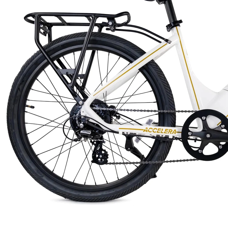 Accelera 26" White E-Bike