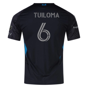 adidas Bill Tuiloma Charlotte FC Authentic Away Jersey 25/26 (Black)