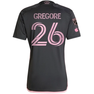 adidas Inter Miami Gregore Royal Caribbean Away Jersey w/ MLS   Apple TV Patches 23/24 (Black/Bliss Pink)