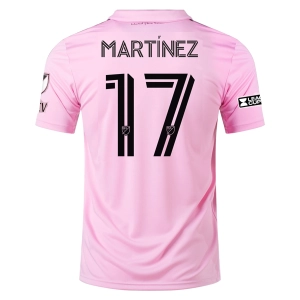 adidas Inter Miami Josef Martínez Home Jersey 23/24 w/ MLS   Leagues Cup Patch   Match Details (True Pink/Black)
