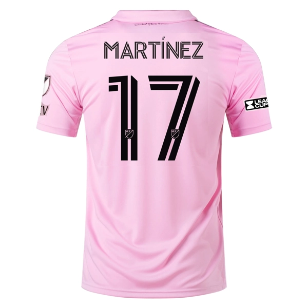 adidas Inter Miami Josef Martínez Home Jersey 23/24 w/ MLS   Leagues Cup Patch   Match Details (True Pink/Black)