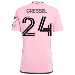 adidas Inter Miami Julian Gressel Royal Caribbean Home Jersey w/ MLS   Apple TV Patches 24/25 (Easy Pink)