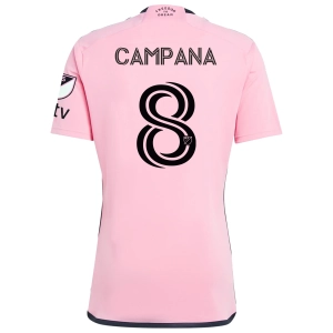 adidas Inter Miami Leonardo Campana Royal Caribbean Home Jersey w/ MLS   Apple TV Patches 24/25 (Easy Pink)