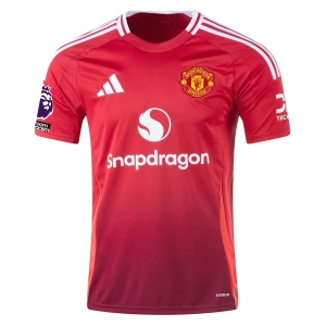 adidas Manchester United Home Jersey w/ EPL   No Room For Racism 24/25 (MUFC Red)