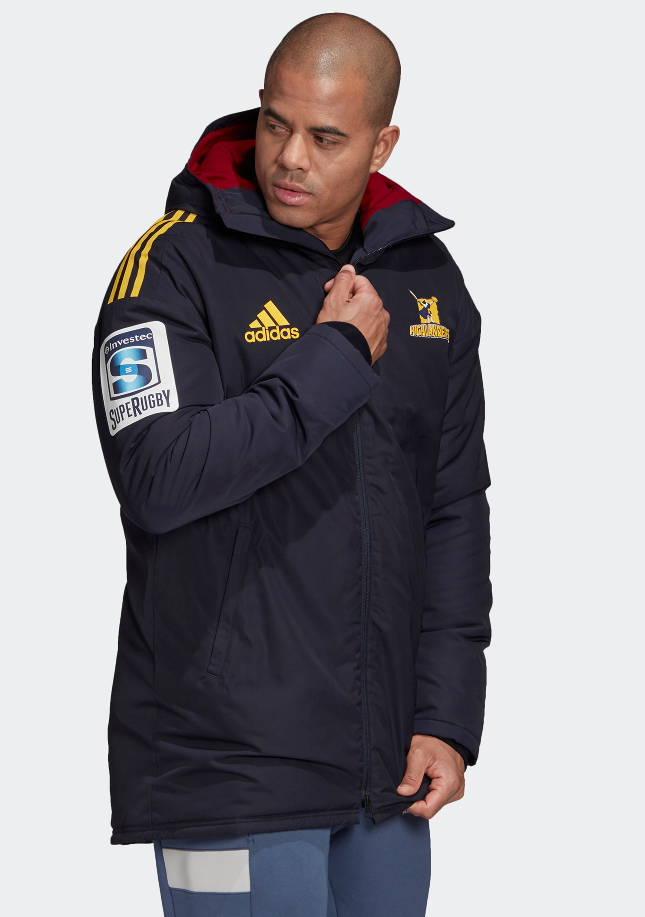 Adidas Mens Highlanders Stadium Parka Coaches Jacket