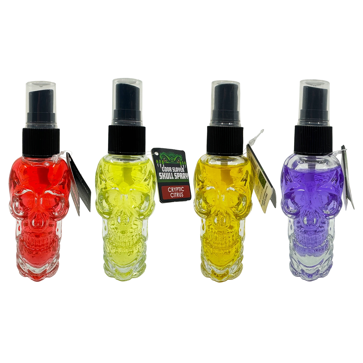 Air Freshener Odor Slayer Skull Smoke Eater Spray - 12 Pieces Per Retail Ready Display 24350
