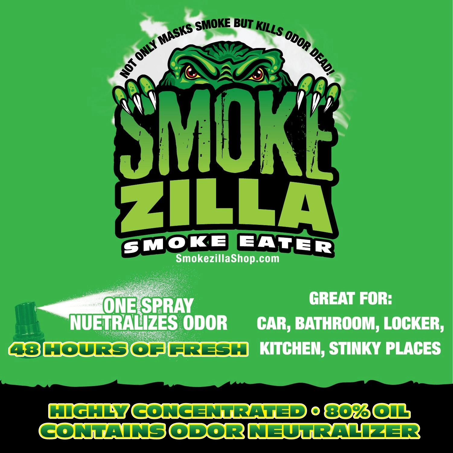 Air Freshener Smoke Eater Spray - 16 Pieces Per Retail Ready Display 22623