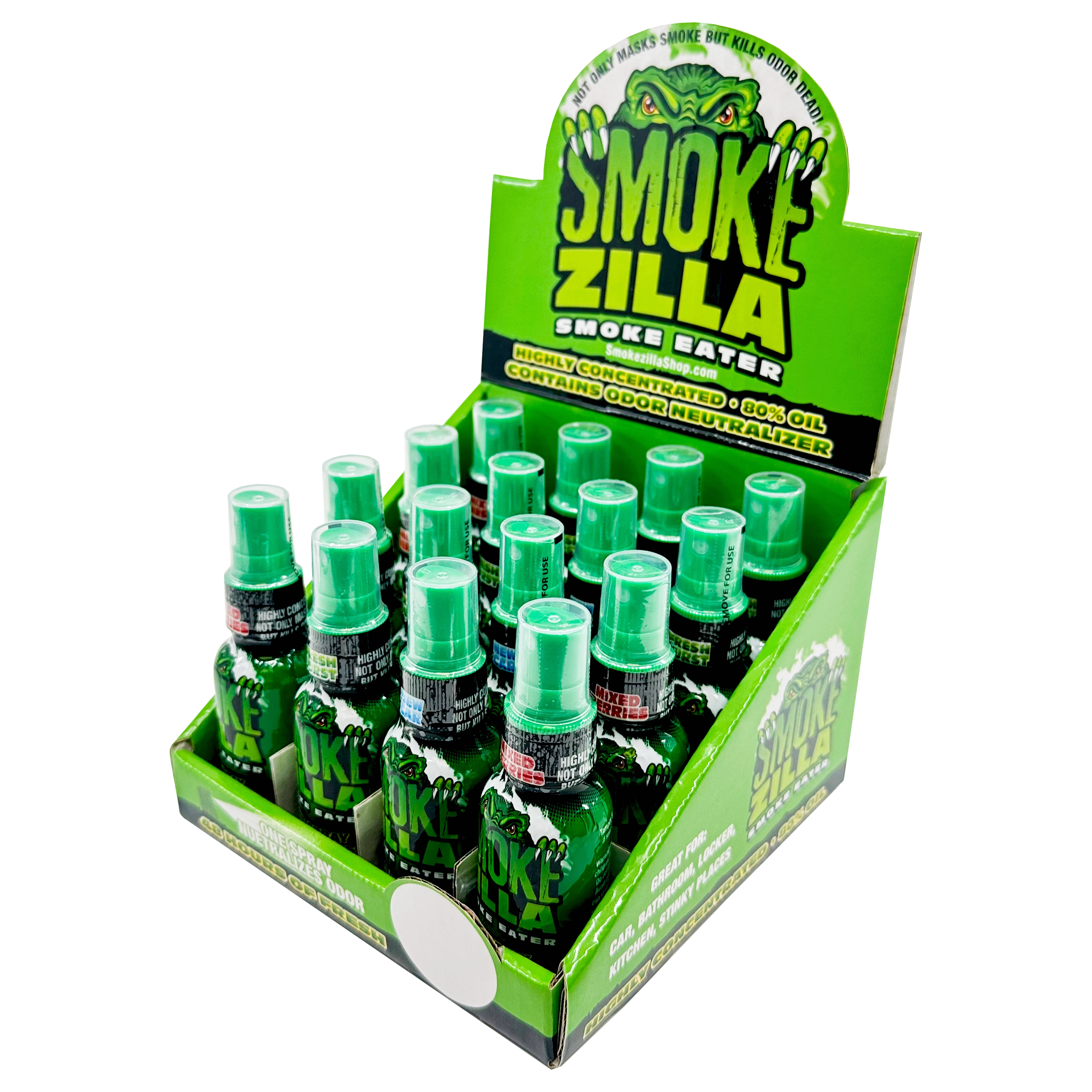 Air Freshener Smoke Eater Spray - 16 Pieces Per Retail Ready Display 22623