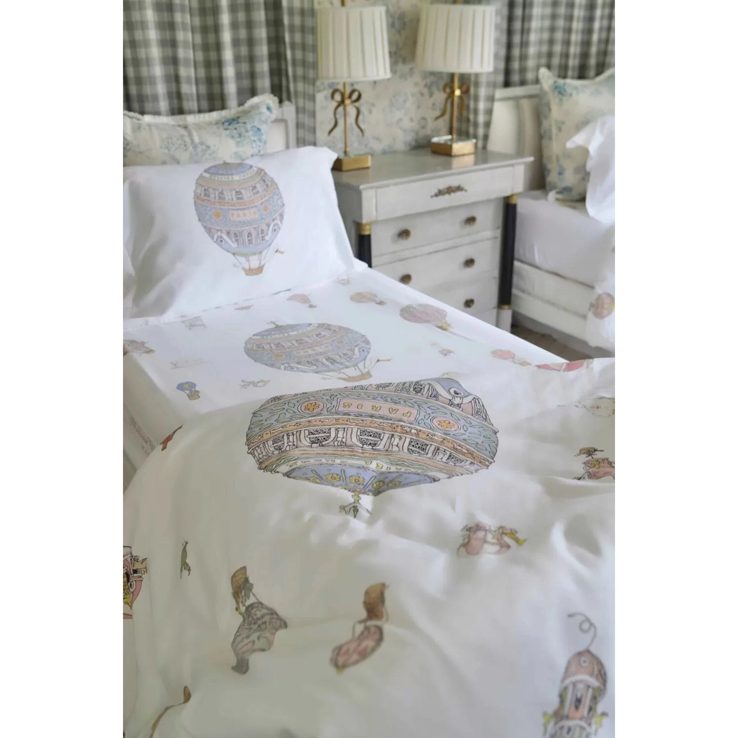 Atelier Choux Single Bed Duvet Cover - Hot Air Balloons
