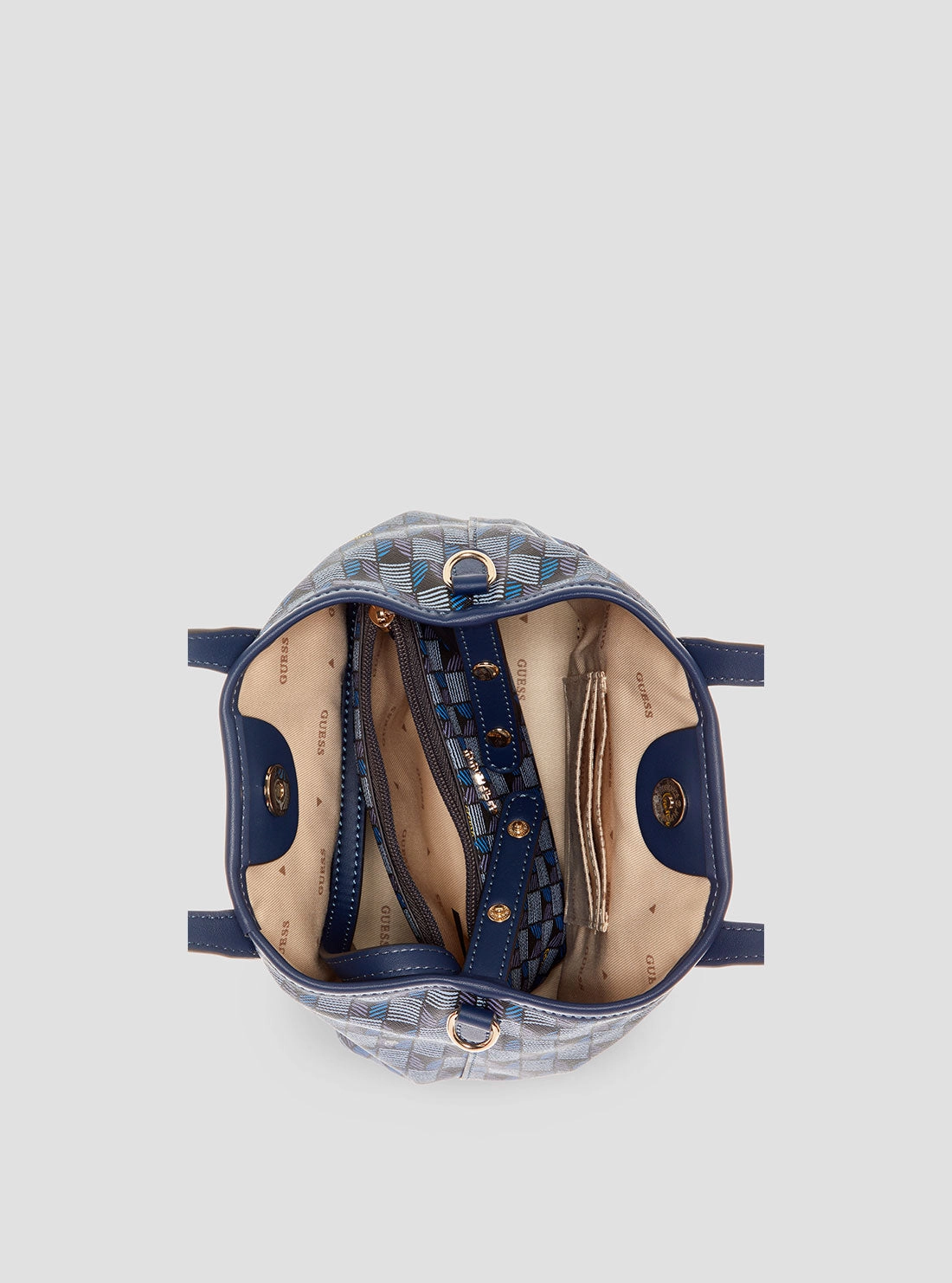 Blue Logo G Wave Mini Tote Bag
