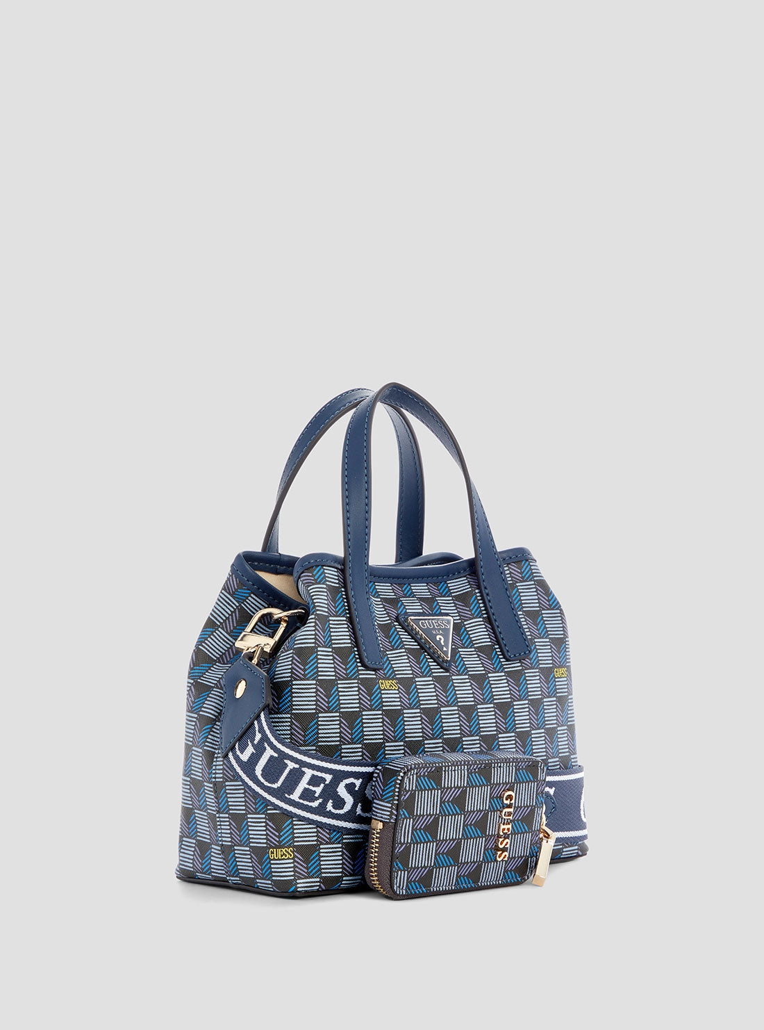 Blue Logo G Wave Mini Tote Bag