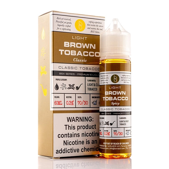 Brown Tobacco - Glas Basix E-Juice (60 ml)