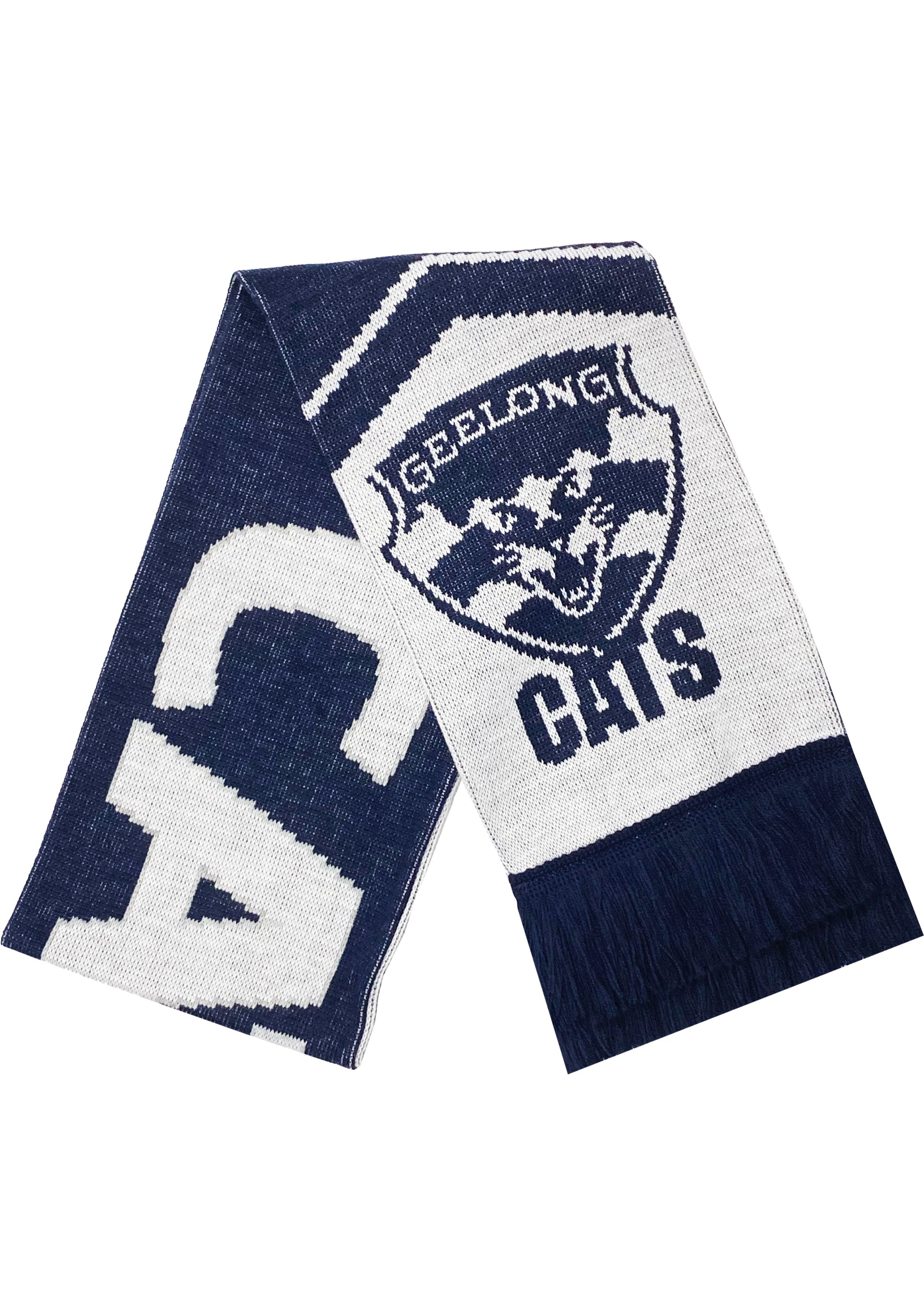 Burley Sekem Geelong Cats Cleave Jacquard Scarf <br> SC4GE/SCJ4GE