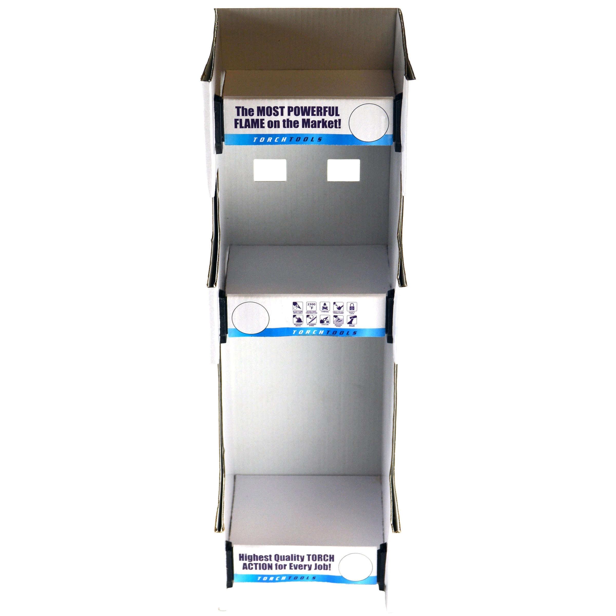 Butane Torch Lighters 3 Tier Countertop Assortment - 49 Pieces Per Retail Ready Display 88674