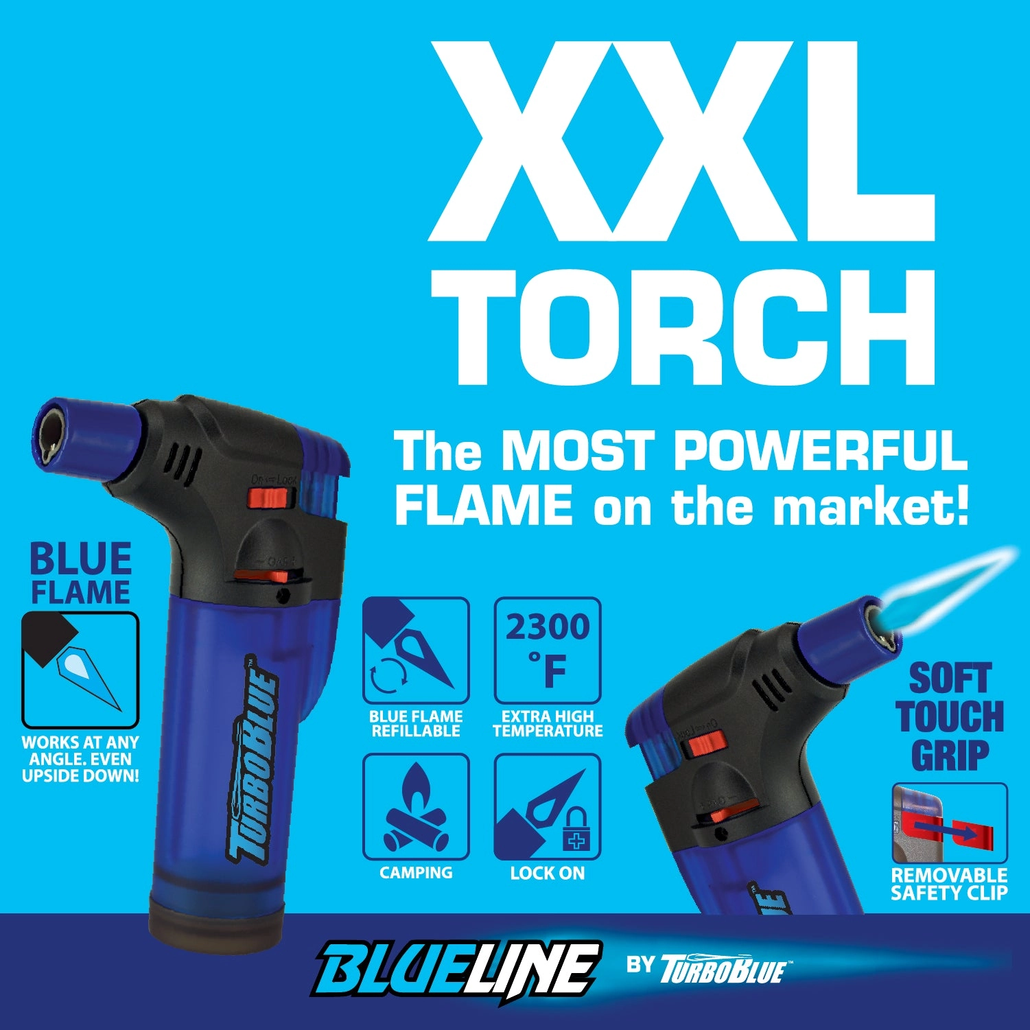 Butane Torch Lighters 3 Tier Countertop Assortment - 49 Pieces Per Retail Ready Display 88674