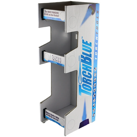 Butane Torch Lighters 3 Tier Countertop Assortment - 49 Pieces Per Retail Ready Display 88674