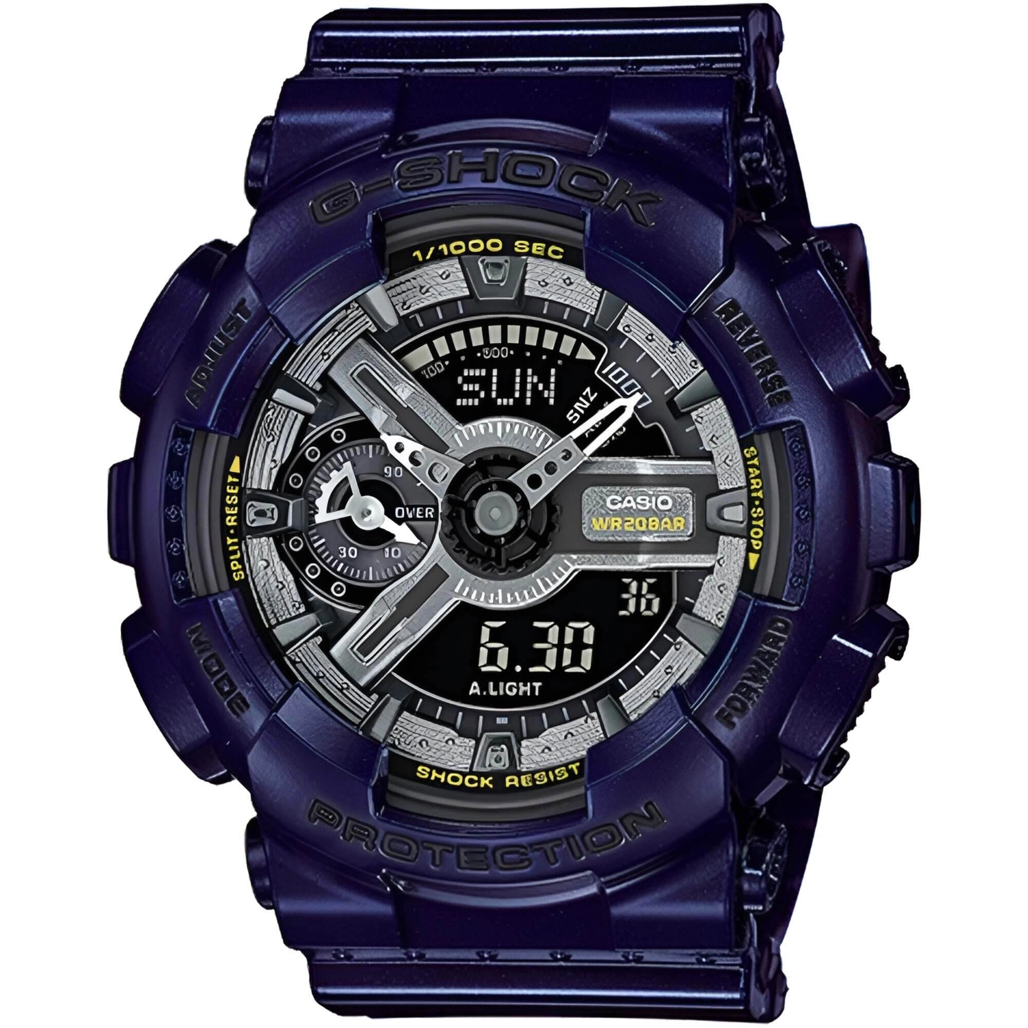 Casio Women's Watch - G-Shock Analog-Digital Dial Blue Resin Strap | GMAS110MC-2A