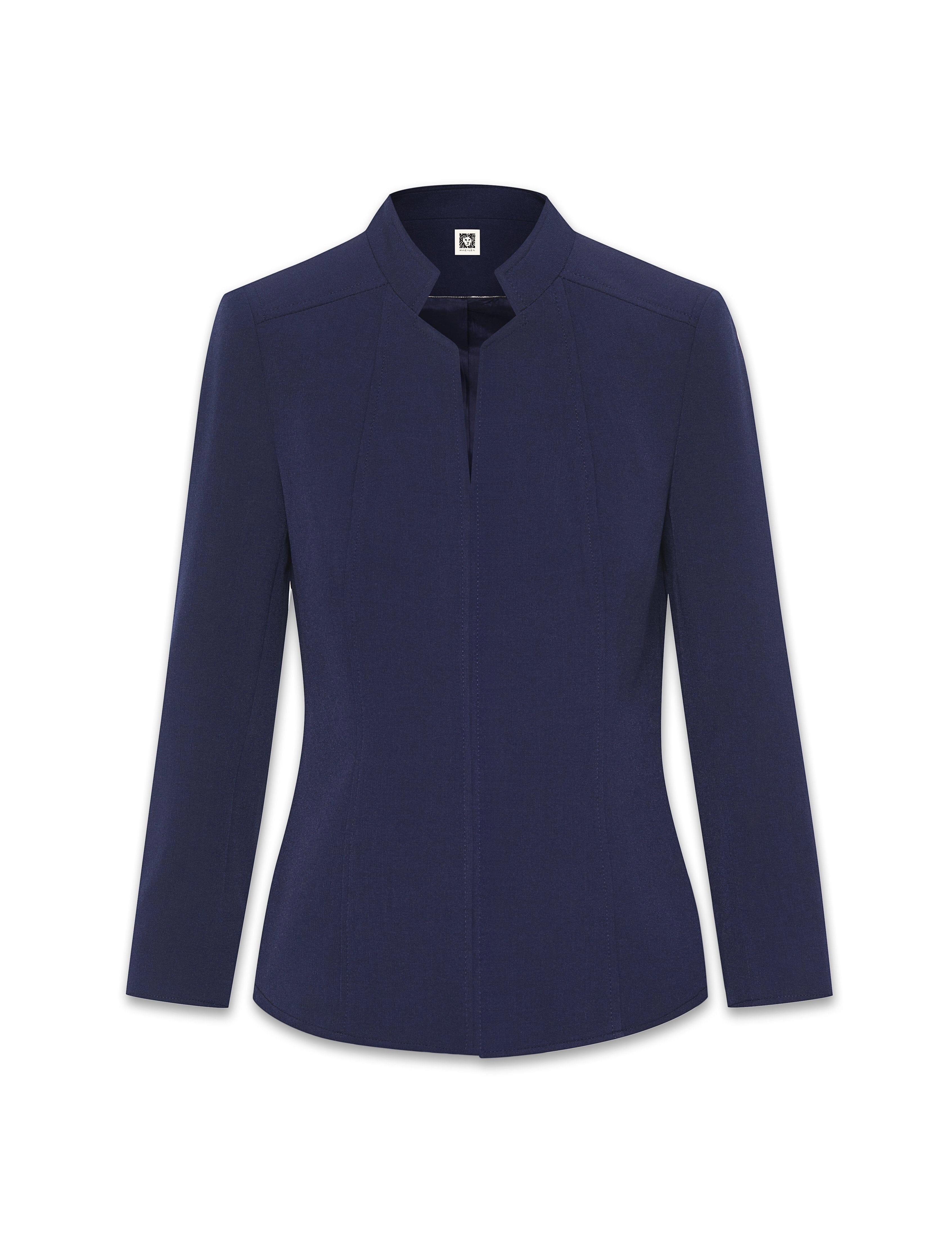 Crepe Stand Collar Jacket- Sale