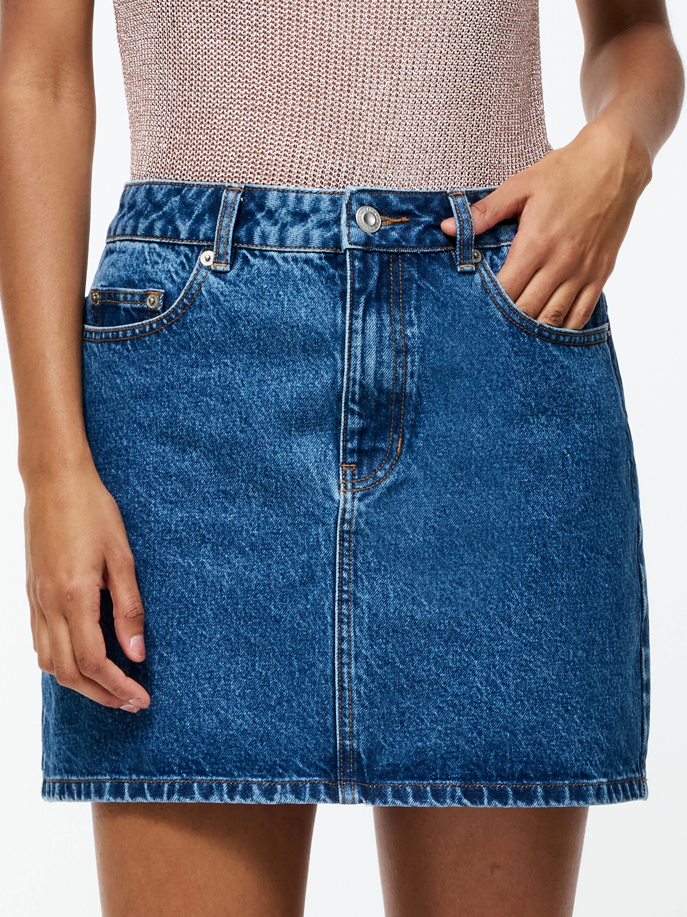 Dallas Denim Mini Skirt