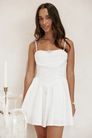 Elise Mini Dress - Off White