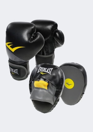 Everlast Advance Glove and Mitt Combo - Black