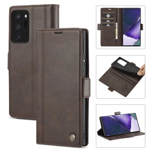 For Samsung Galaxy Note 20 LC.IMEEKE Magnetic Buckle PU   TPU Horizontal Flip Leather Case with