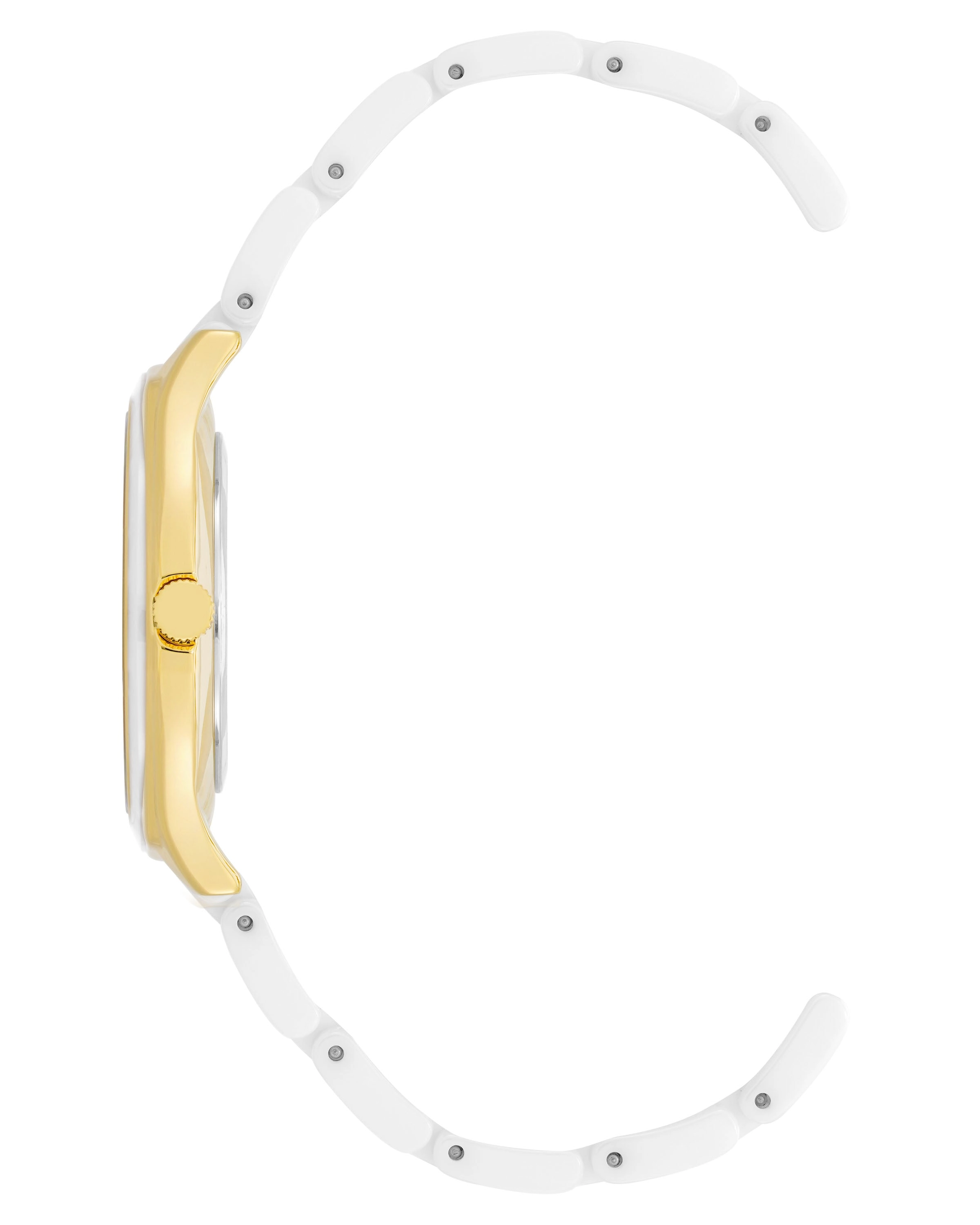 Jalyn™ | 36mm, White Ceramic/Gold