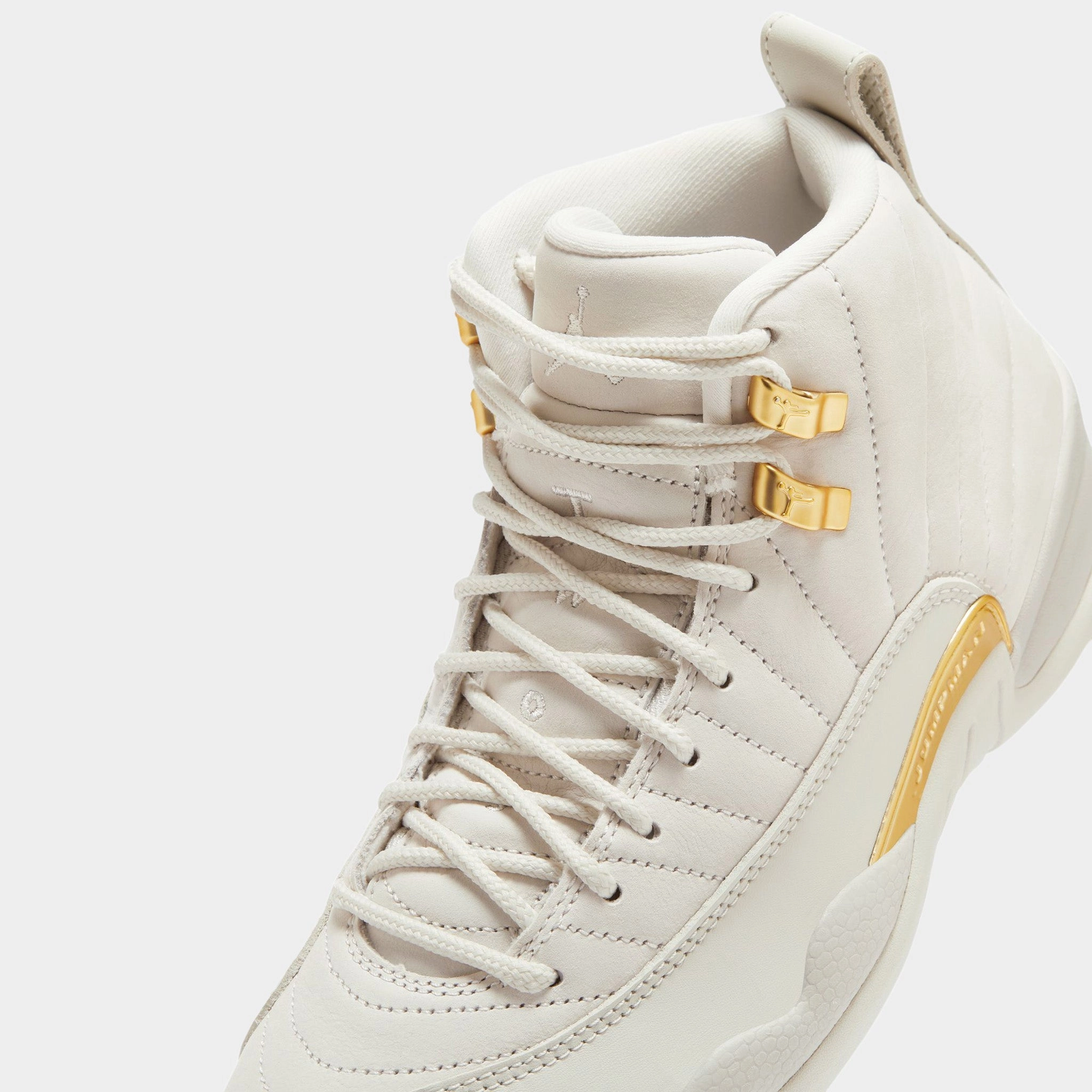 Jordan Women's 12 Retro Phantom / Metallic Gold - White