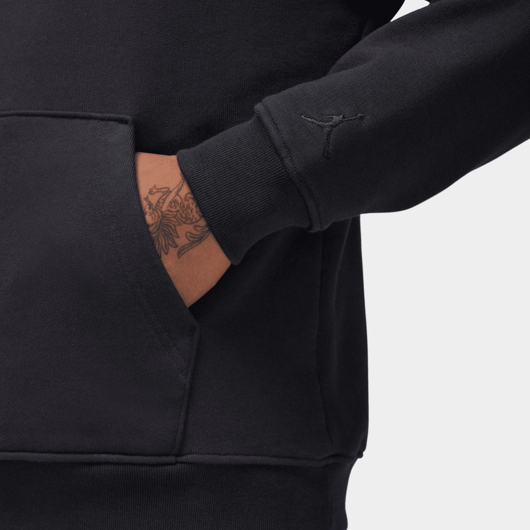 Jordan Wordmark Fleece Pullover Hoodie / Off Noir