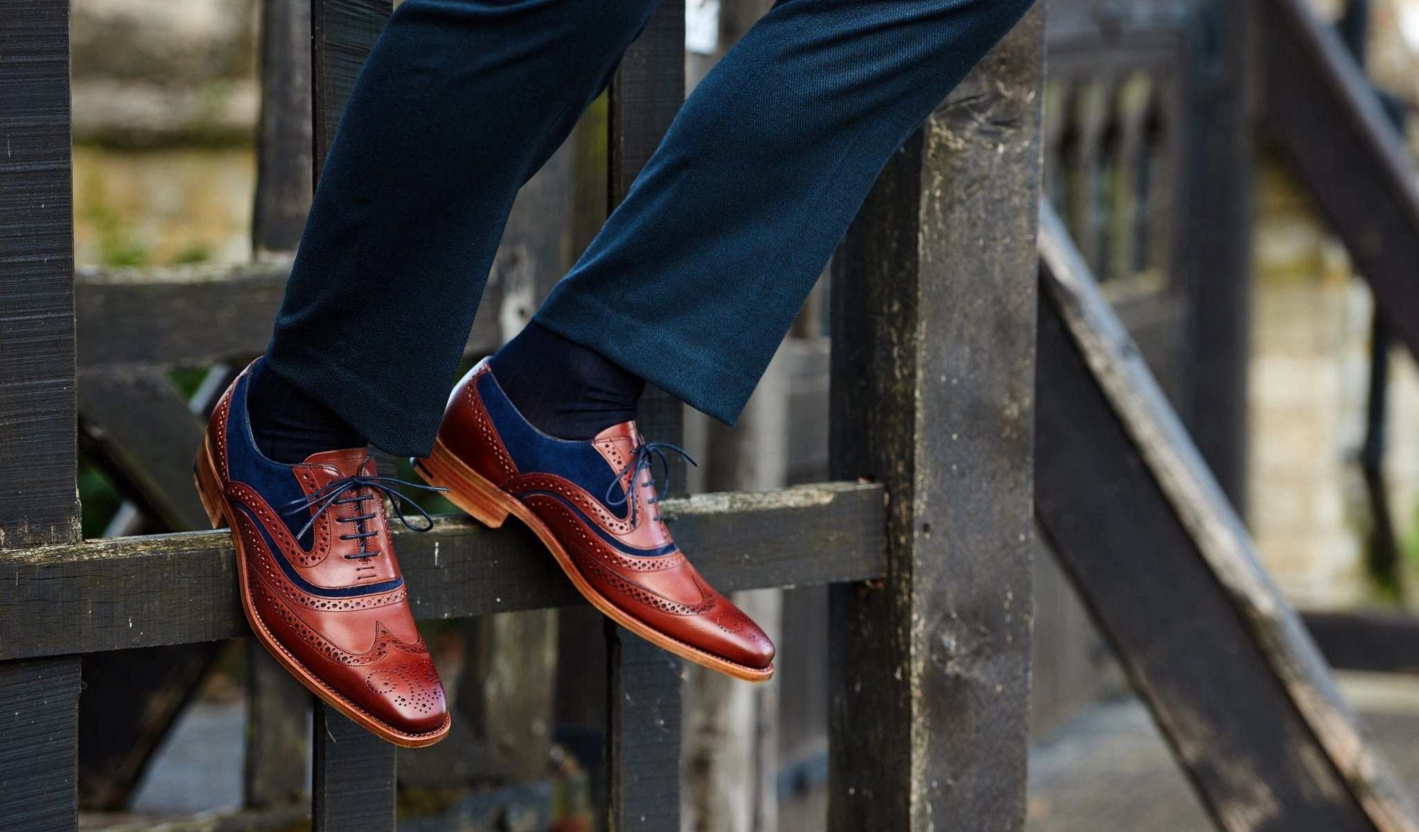 McClean - Cedar Calf / Blue Suede