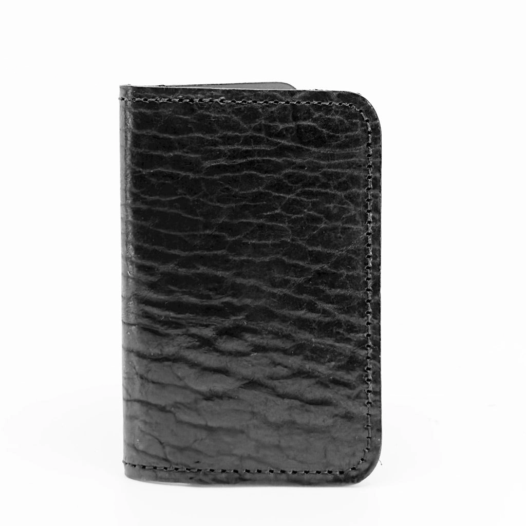 Mini Wallet | Card Holder, Glazed Shrunk Bison