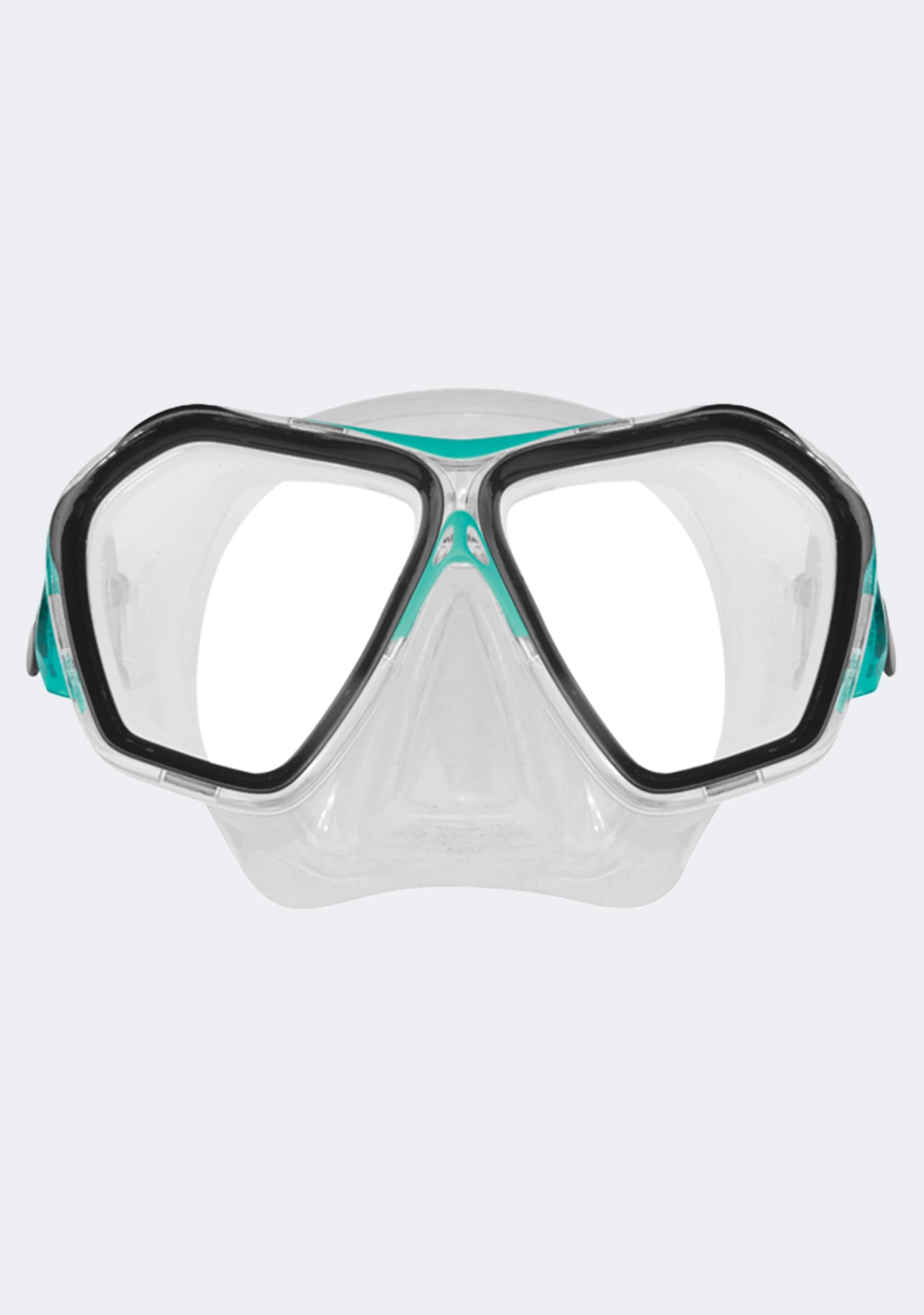 Mirage Adults Silicone Fiji Mask and Snorkel Set Green