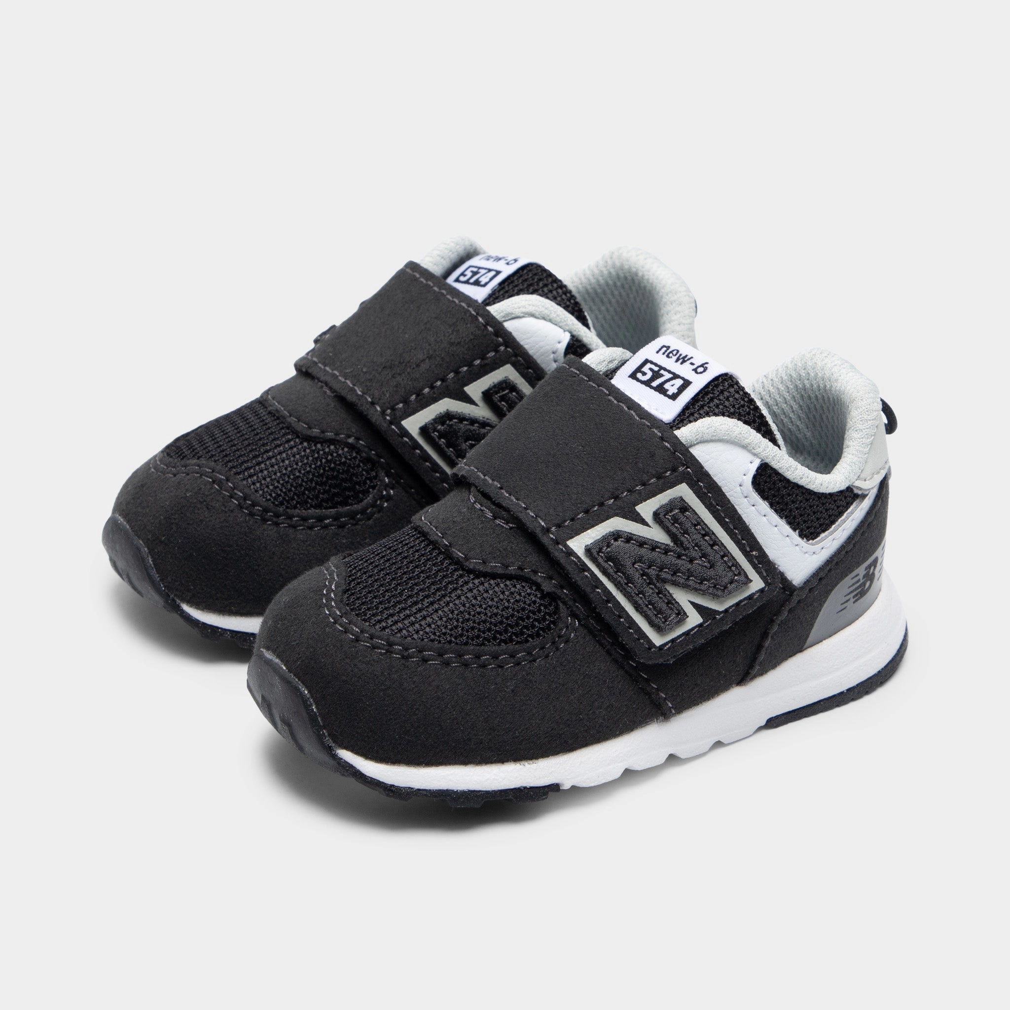 New Balance Infants' 574 Black / White