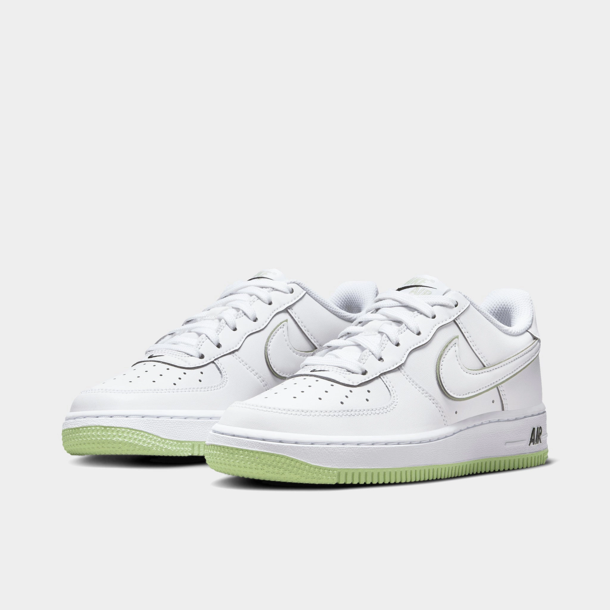 Nike Air Force 1 GS White / Honeydew - White